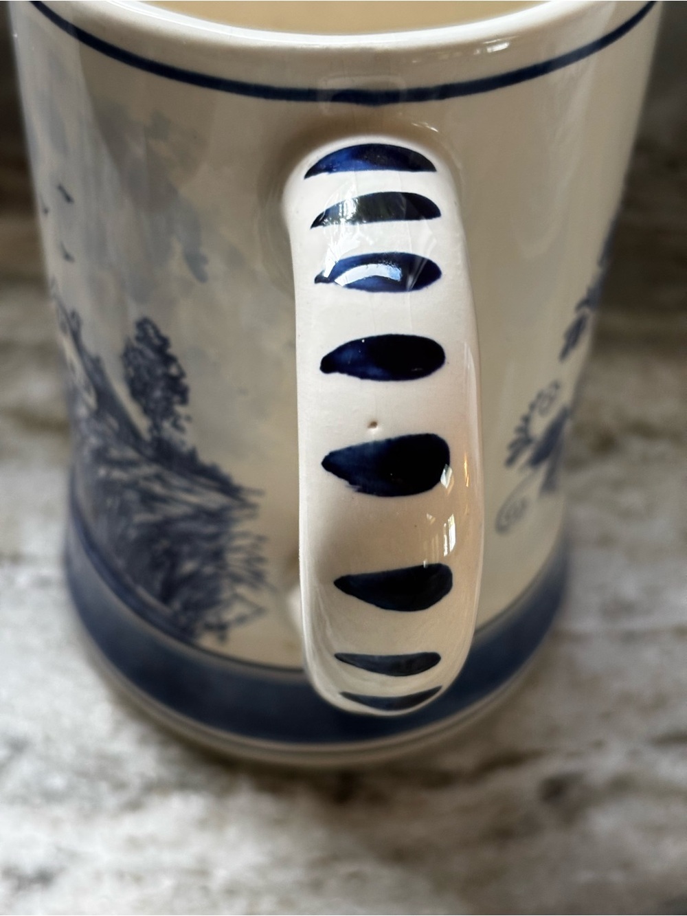 DELFT BLAUW Handpainted Made in Holland STEIN MUG set of 2 - Picture 8 of 9